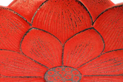 Incensario Iwachu Flor de Loto Rojo Detalle