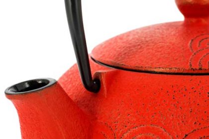 Tetera Iwachu Wave Rojo Detalle